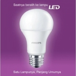 Lampu LED Philips 12Watt E27 6500K 230V ( 3 Free1 )